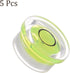 5pcs Small Circular Bubble Spirit Levels, Mini Round RV Leveling Tools for Travel Trailer, 17.5mm Diameter