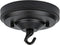 Light Canopy Kit, 6IN Chandelier Kit with Hook, Matte Black Ceiling Metal