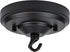 Light Canopy Kit, 6IN Chandelier Kit with Hook, Matte Black Ceiling Metal