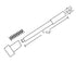 25-Pack, White CAPS, Window Screen Plunger Latches, 5/32" X 1-1/2", Made in The USA