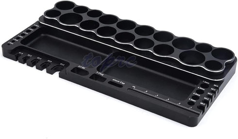 Generic 1/8 1/0 1/12 1/14 Screwdriver Repair Tool Shelf Hex Screwdriver Kit Holder Tool Rack Storage Screw Tray for RC