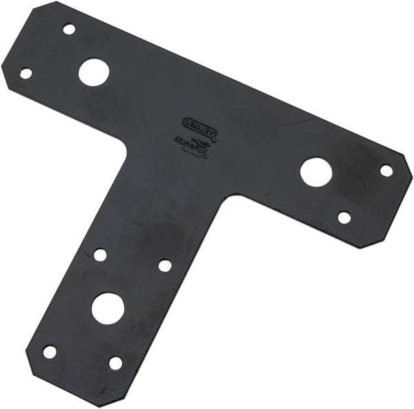 National Hardware N266-471 T Plates, Black Finish, 6" x 5", 1 Count