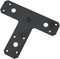 National Hardware N266-471 T Plates, Black Finish, 6" x 5", 1 Count