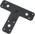 National Hardware N266-471 T Plates, Black Finish, 6" x 5", 1 Count