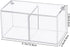 Yeeco Clear Acrylic Capsule Holder with Lid 2 Section Plastic Drawer Box Organizer for Jewelry, Candy, Makeup