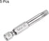 5pcs H5 Pentagon Screwdriver Bit 1/4" Hex Shank - 2" Length Magnetic Security Screw Driver Power Tool