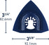 Norske Tools NOTP231 Triangle Carbide Rasp Oscillating Multi Tool Accessory