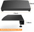 BOUNHOHE 17 inch Clamp-on Corner Desk Connector Sleeve Plate, L Desk Platform Extender Attachment, Corner Desk mat
