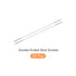 Double Ended Stud Screws (M3 Thread 160mm Length) 20pcs, 304 Stainless Steel Dual Threaded Rod Bolts