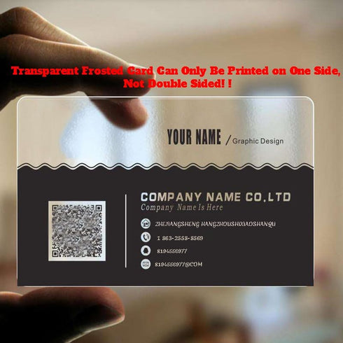 MornLu 500Pcs 0.38mm Custom Business Cards PVC Waterproof Add Photo/Text/Logo Print Your Own Business Cards