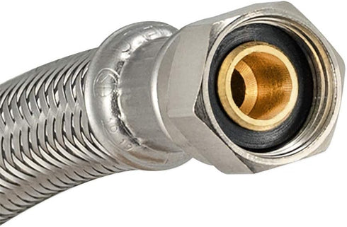 Eastman 16 Inch Delta Style Flexible Faucet Connector, Braided Stainless Steel, 3/8 Inch OD Male Compression
