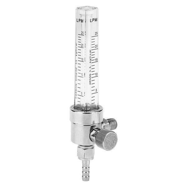 Gas Flow Meter, WL-12 Tube Type Copper Chrome Plated Air Gas Flowmeter, NPT 1/4 Inlet Thread