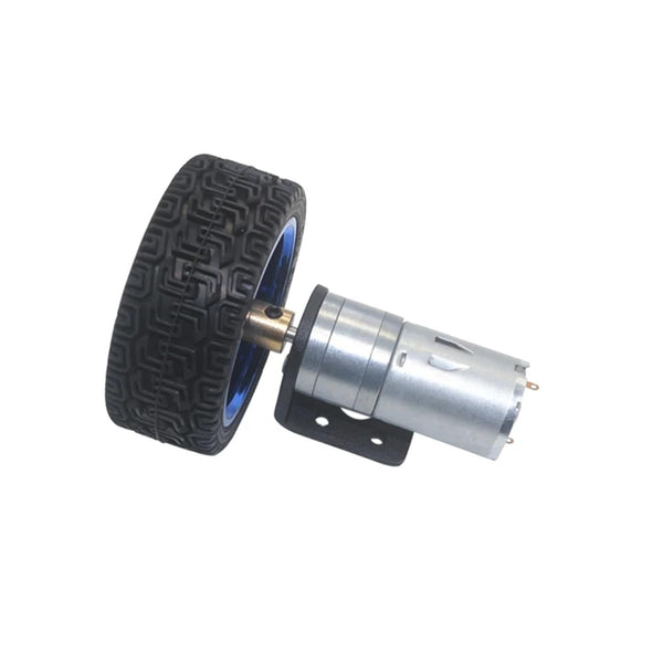 BOQZPZR 6V DC Geared Motors Hobby RC Vehicle Gear Motors Robot Parts 65mm