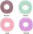 Renashed 4 Pcs Soft Toilet Seat Cover Pad Thicker Washable Cloth Different Colors