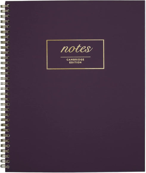 Cambridge Meeting Notebook, Journal - 8-3/8" x 11", Legal Ruled, 80 Sheets, WorkStyle, Purple (49567)