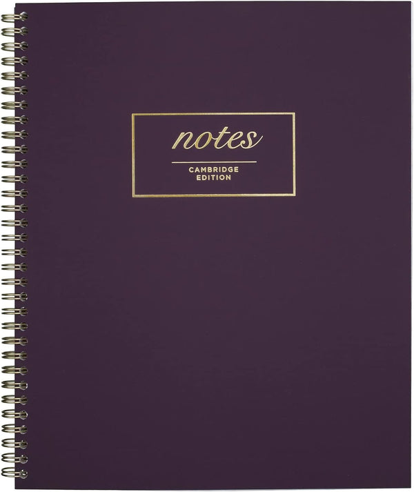 Cambridge Meeting Notebook, Journal - 8-3/8" x 11", Legal Ruled, 80 Sheets, WorkStyle, Purple (49567)