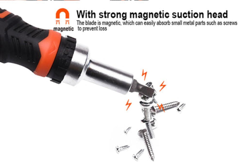 Edward Tools 31 Piece Ratchet Screwdriver Set - Pro Easy Ratchet with Magnetic Bit Tips, Ergo Handle, Organizing Case