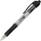 Integra Gel Pen, Retractable, Comfort Grip, 0.7mm Point, Black, Pack of 12
