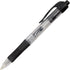 Integra Gel Pen, Retractable, Comfort Grip, 0.7mm Point, Black, Pack of 12