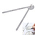 Angle Protractor Angle Finder Ruler, 0-180 Degrees Stainless Steel Adjustable Screw Woodworking Measure Tool