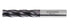 Accusize Industrial Tools 1/2'' Dia, M42 8% Cobalt Tialn Roughing End Mill, 1/2'' Shk Dia, 4 Flute, 1102-0120