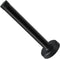 Black Stainless Steel Door Stop with Rubber Absorber Tip, 5 Inch Cylindrical Thickening Door Holder Catch
