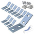 CNQLIS Strut Channel Angle Bracket Fitting 1-5/8" with 4 Holes, 45 Degree Corner Brace, Steel Electrogalvanized (10Pcs)