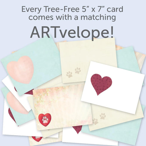 Tree-Free Greetings Forever Friends Pet Sympathy Card Assortment - 5 x 7 Inches, 8 Cards and Envelopes per Set