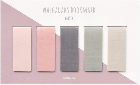 Monolike Set of 5 Magnetic Bookmarks Misty