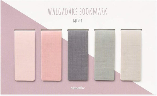 Monolike Set of 5 Magnetic Bookmarks Misty