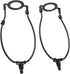 MUNEFE E26 (2Pcs) Lamp Shade Harps Holder, Lamp Harp Holder Kit, Metal Lampshades Holder with Light Base for Table