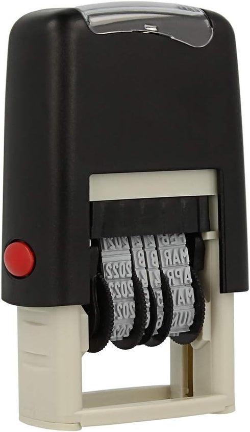 ExcelMark Posted - Self-Inking Rubber Date Stamp - Compact Size with Black Ink