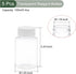 YOKIVE 10 Pcs Chemistry Reagent Bottle, Lab Containers with Wide Mouth | Liquid Storage, Great for Laboratory, Stores, Factory (Transparent, 3.4-Oz) by YOKIVE