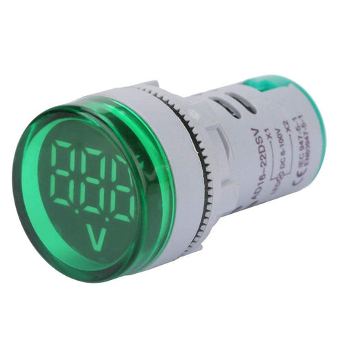 YWBL-WH DC 6-100V LED Digital Voltmeter, Light Voltage Meter Signal Indicator