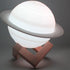 ZXKYZR8 3 3D Saturn Lamp Kids Night Light Colors LED Saturn Light with Wood Stand,Pat & Touch Control USB Rechargeable