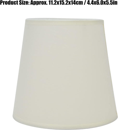 2Pcs E14 European Style Indoor Lampshades for Table Lamp Fabric Lampshade for Chandelier Floor Lamp(Beige)
