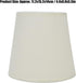 2Pcs E14 European Style Indoor Lampshades for Table Lamp Fabric Lampshade for Chandelier Floor Lamp(Beige)