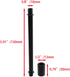 5.91"/150mm 10 Bitray Straight Pipe Lamp Stem Kit with Connectors Black Lamp Rod for Making Floor Lamps Parts