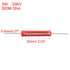 uxcell 5W Power Rating 500M Ohm High Voltage Glass Glaze Electrical Film Resistor 3Pcs