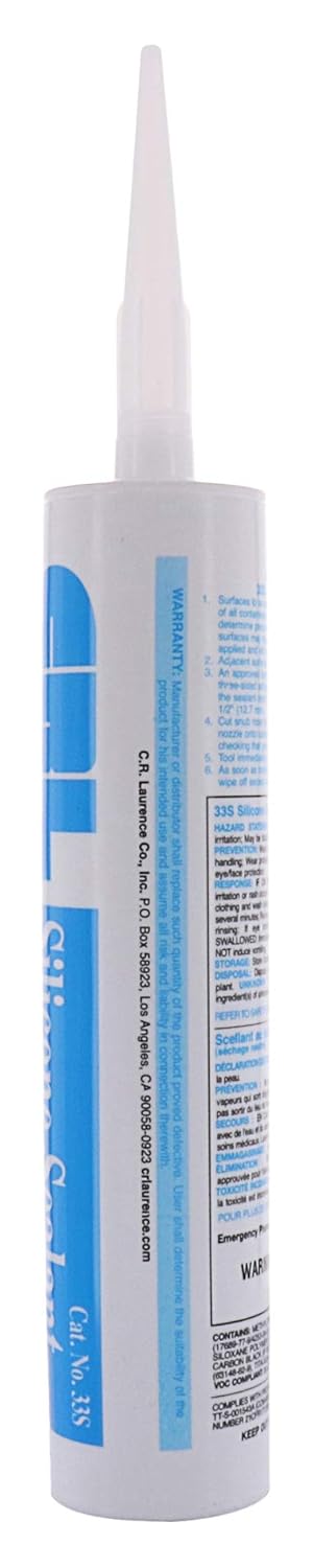 CRL 33S Black Silicone Sealant