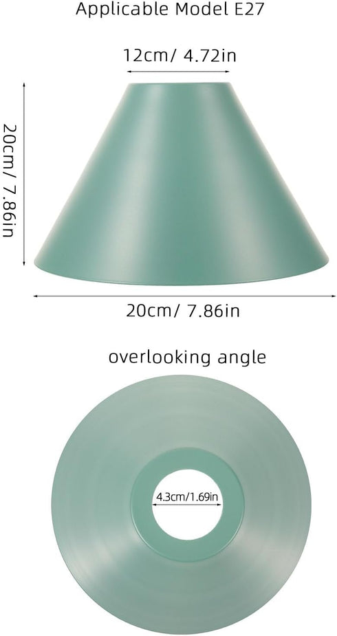 7.87X7.87X4.72In Angoily Small Metal Pendant Lamp Shade Wrought Iron Lampshade for Kitchen Dining Living Room