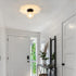 Closet DSMJFU Black Semi Flush Mount Ceiling Light, Small Hallway Light Fixture, Vintage Close to Ceiling Light Fixture