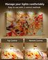 3 Pack 2600mAh Wireless Rechargeable Above Picture Lights for Wall, Battery Art Light for Paintings Cordless Over Photo