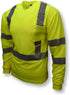 Radians ST21-3PGS-M Class 3 Max-Dri Long Sleeve Moisture Wicking Safety T-Shirt, Medium, Green