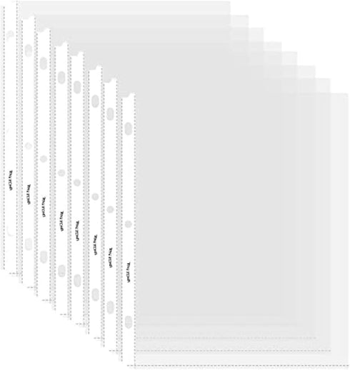 Sheet Protectors - 50 Sheets 4 mils Strong Extra Heavyweight Clear Top Load 8.5 x 11 Inch for 3 Ring Binder