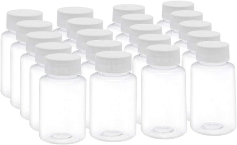 uxcell 3.4 oz/100ml PET Plastic Lab Chemical Reagent Bottle Wide Mouth Liquid/Solid Storage Container with Tamper