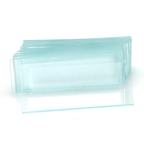 100 Pack of Lab Microscope Slides, 1mm-1.2mm Thick Clear Glass Slides for Microscope, Ground Edges 1" x 3", Lab