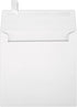 LUXPaper Square Invitation Envelopes - Peel & Press, 6" x 6", White, 100% Recycled, 80lb. Text, 50 Qty