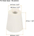 MECCANIXITY Rubber Tapered Plug 17mm to 23mm with Hole Test Tubes Bungs Stopper White for Lab Home 5 Pieces