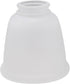 Aspen Creative 23045-4 2-1/8" 4-5/8" 4-5/8" 4 Pack Transitional Style Bell Shaped Frosted Replacement Glass Shade